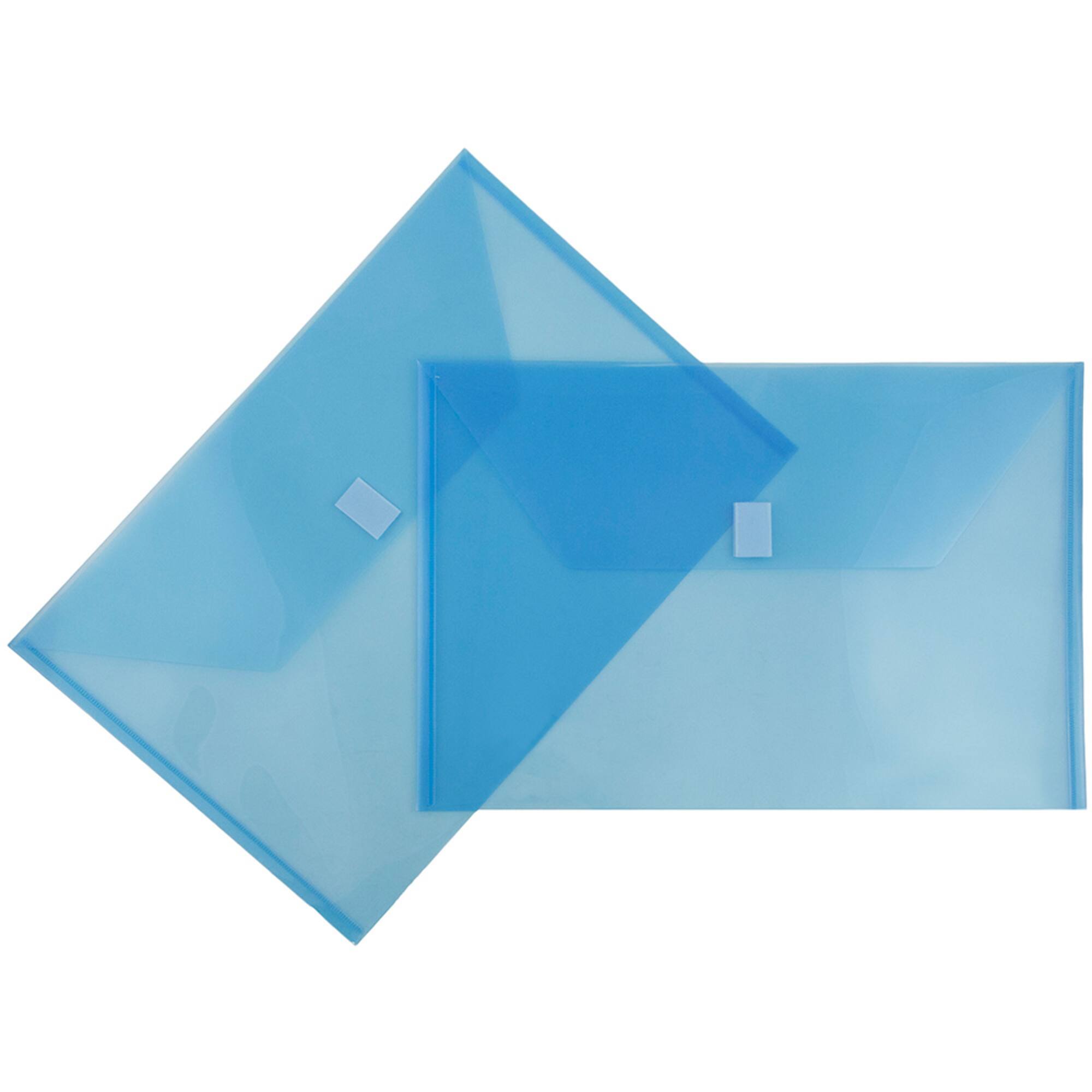 JAM Paper 9.75" x 14.5" Plastic Hook & Loop Closure Envelopes